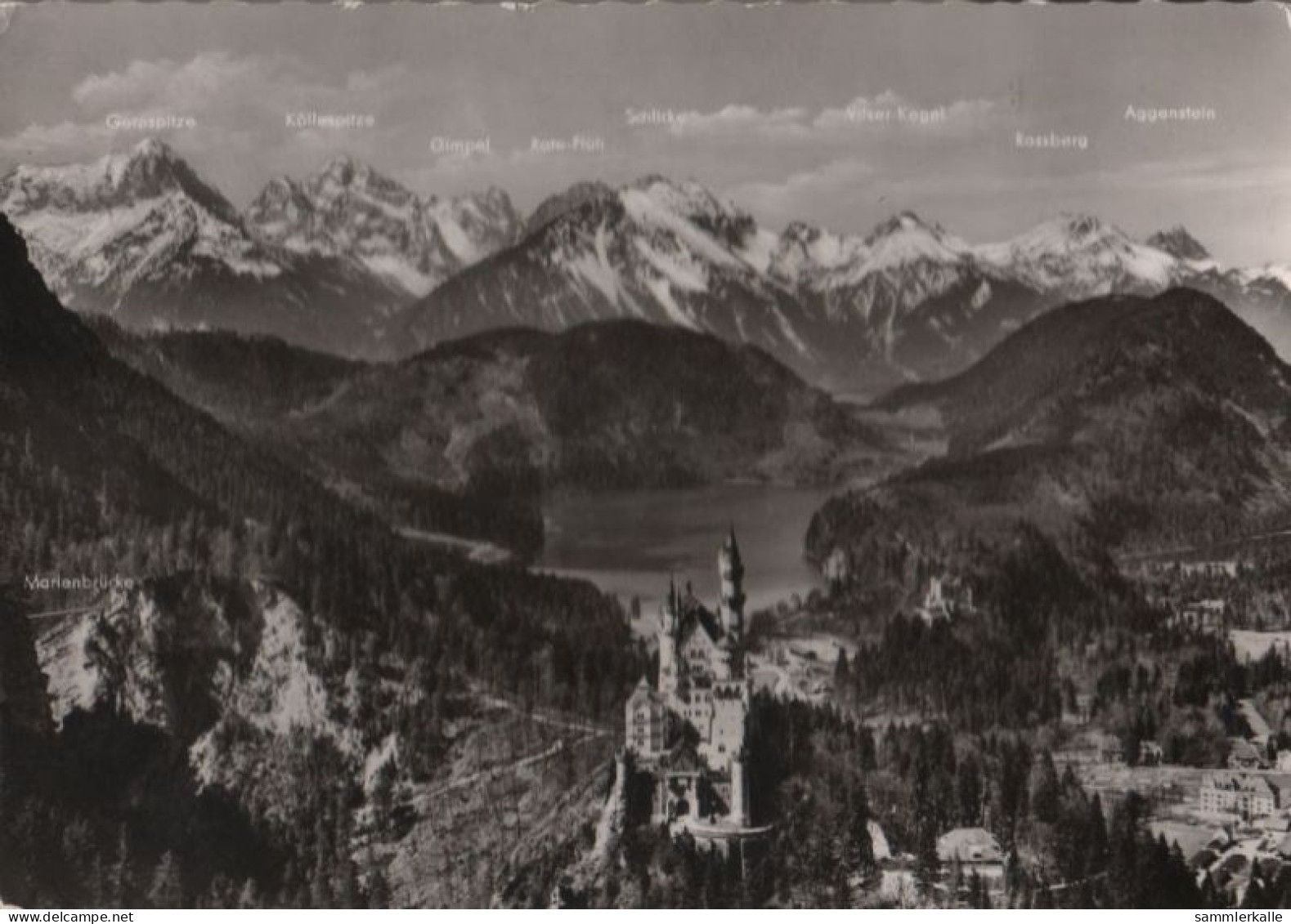 52582 - Schwangau Neuschwanstein - Mit Marienbrücke - 1958 - Füssen