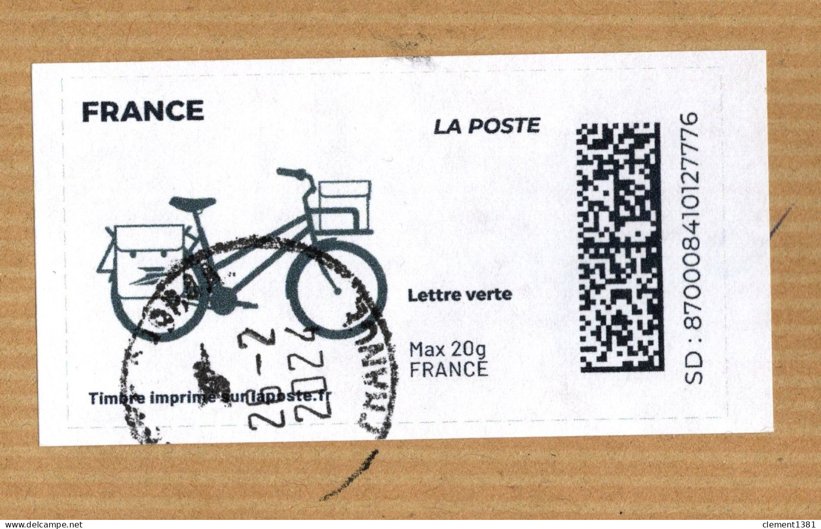 Velo Cyclisme Timbre Imprime Sur Lettre Entiere - Radsport