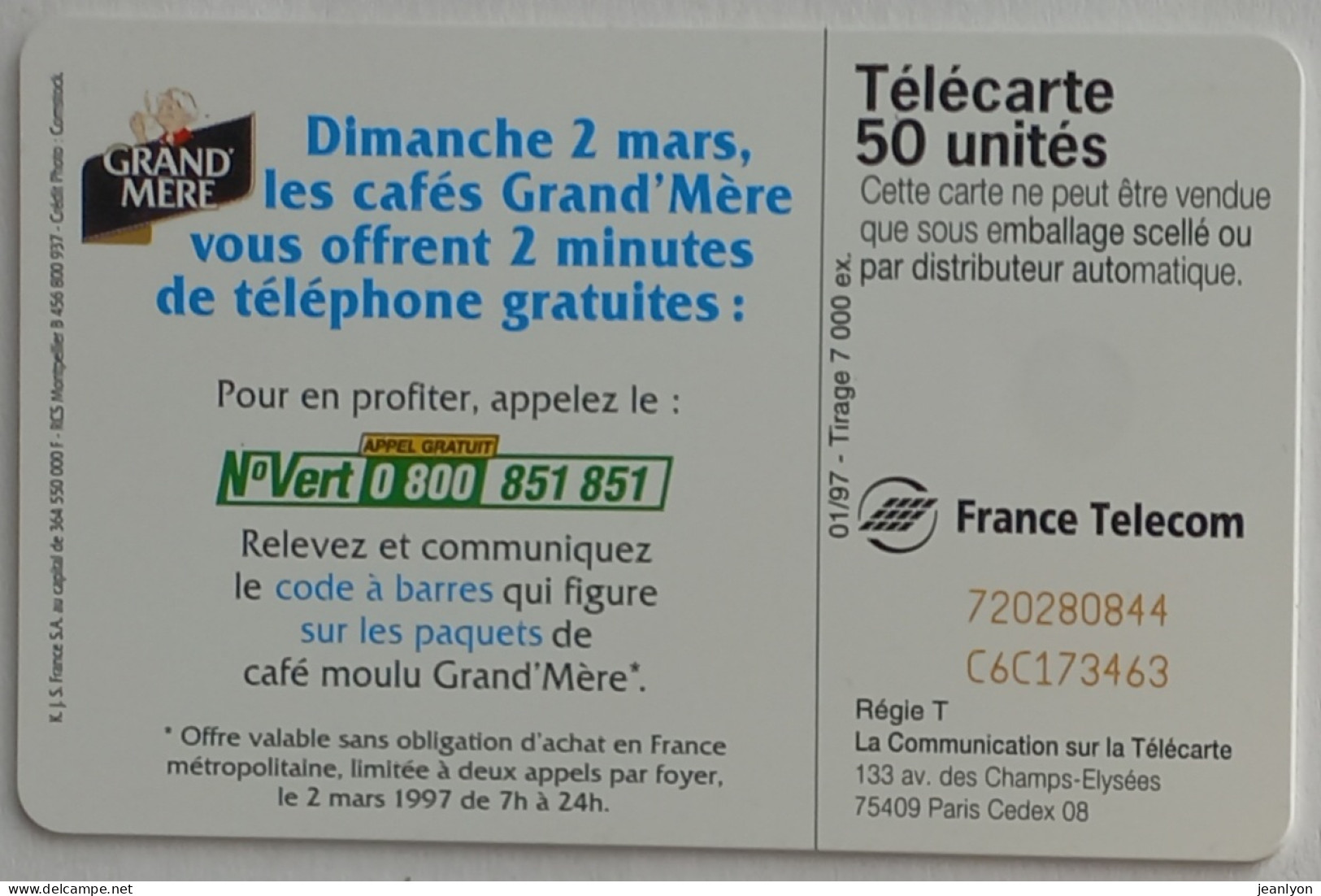 FETE DES GRAND MERES - Café GRAND MERE - Télécarte 50 - 50 Eenheden