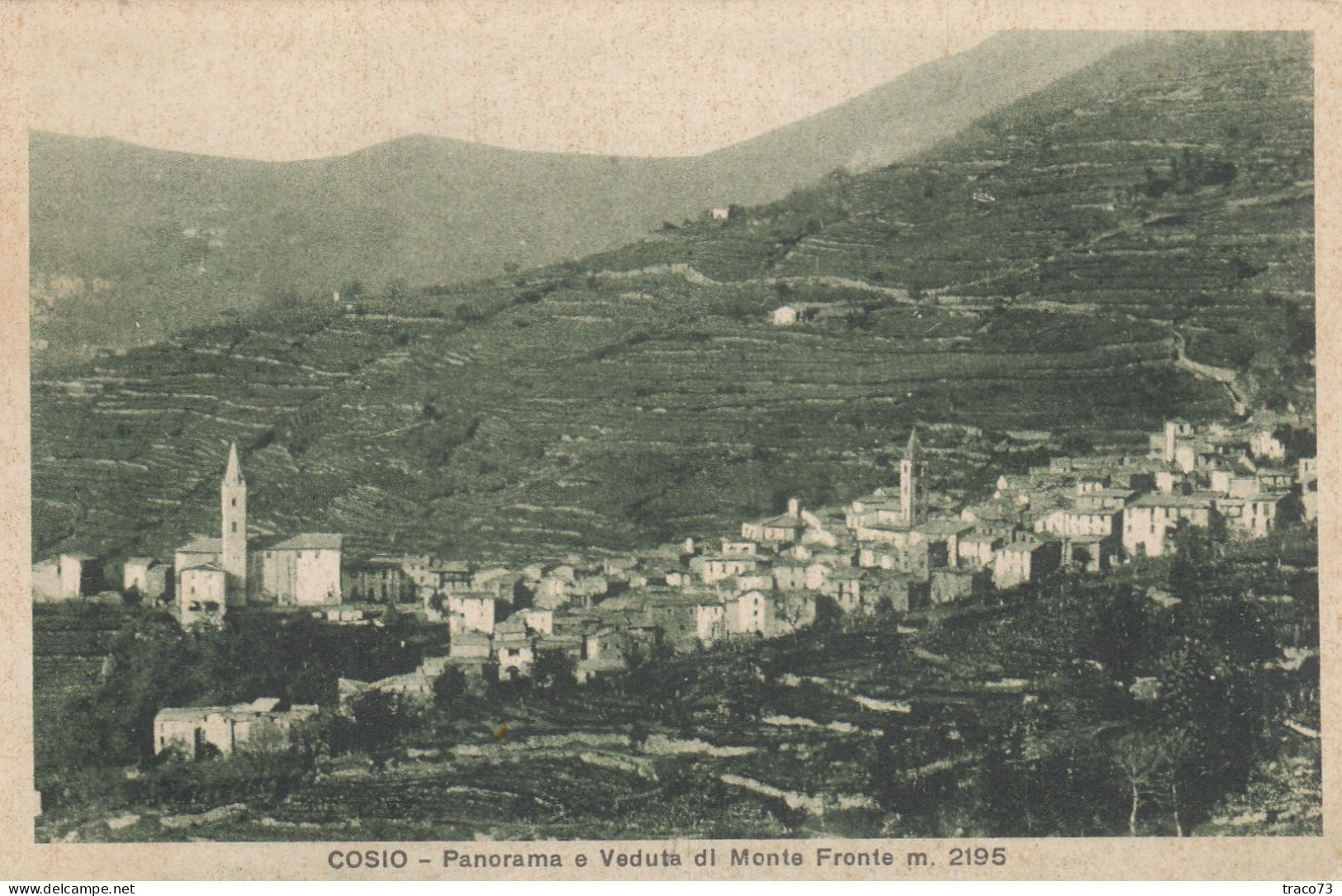 COSIO  /  Panorama E Veduta Di Monte Fronte _ Viaggiata - Sondrio