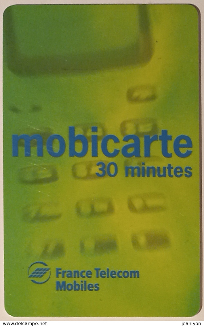 MOBICARTE 30 MINUTES - Verte / Petit Cadre - Carte Téléphone Utilisée  - Nachladekarten (Refill)