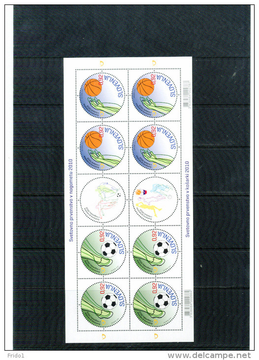 Slowenien / Slovenia Jahr / Year 2010 Michel 859-60 Kleinbogen Postfrisch /  Sheet  Unmounted Mint - Slowenien