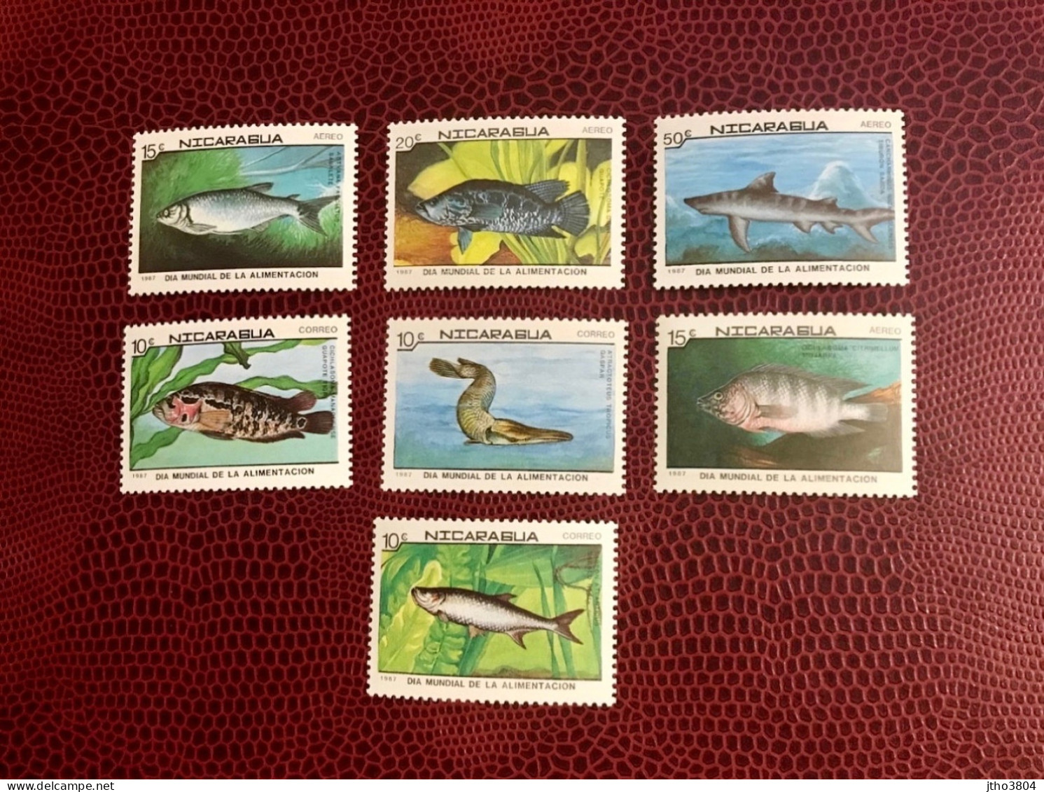 NICARAGUA 1987 7v Neuf MNH Mi 2829 / 2835 Pez Fish Peixe Fisch Pesce Poisson - Peces