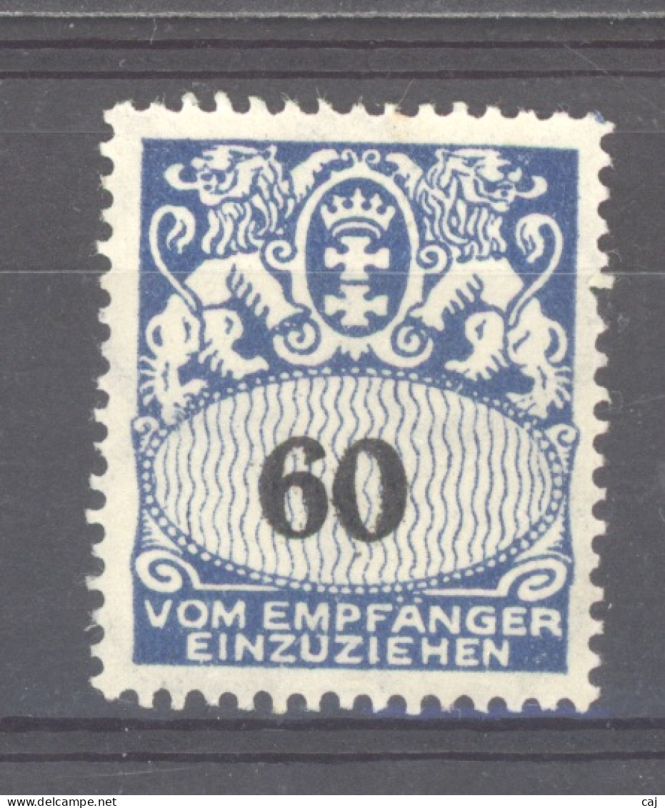 Allemagne  -  Dantzig   -  Taxe  :  Mi  31  * - Postage Due