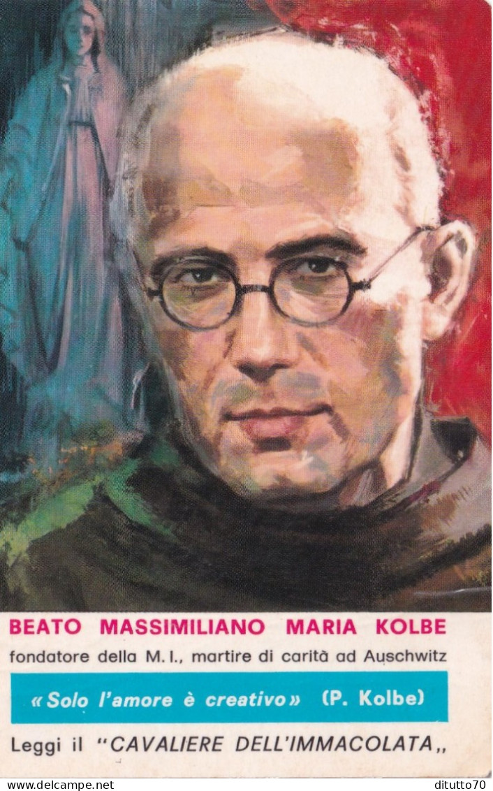 Calendarietto - Beato Massimiliano Maria Kolbe - Centro Nazionale M.i. - Roma - Anno 1977 - Tamaño Pequeño : 1971-80