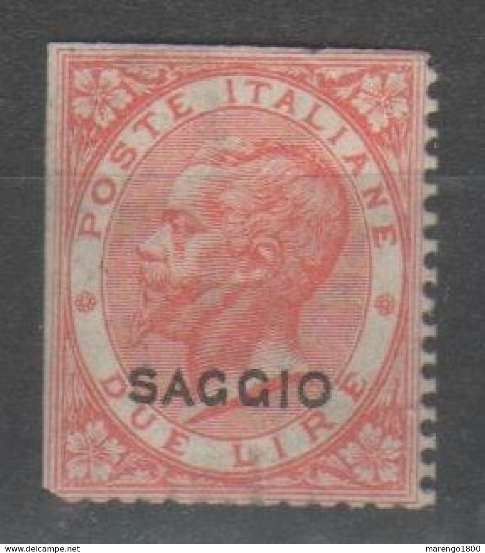 ITALIA 1863 - Effigie 2 L. Saggio * - Ongebruikt