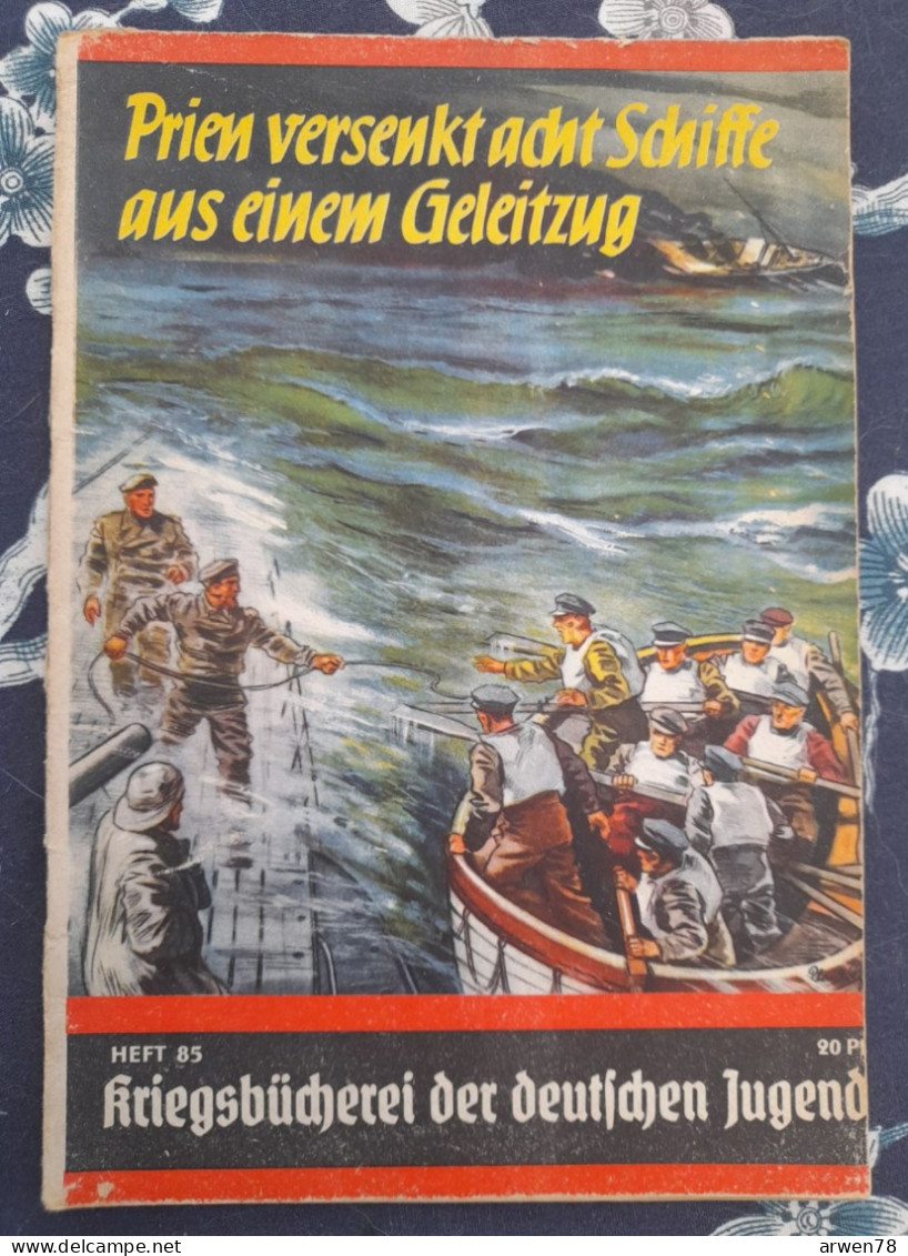 WW II KRIEGSBUCHEREI DER DEUTSCHEN JUGEND PRIEN COULE HUIT NAVIRES D'UN CONVOIS - 5. Guerres Mondiales