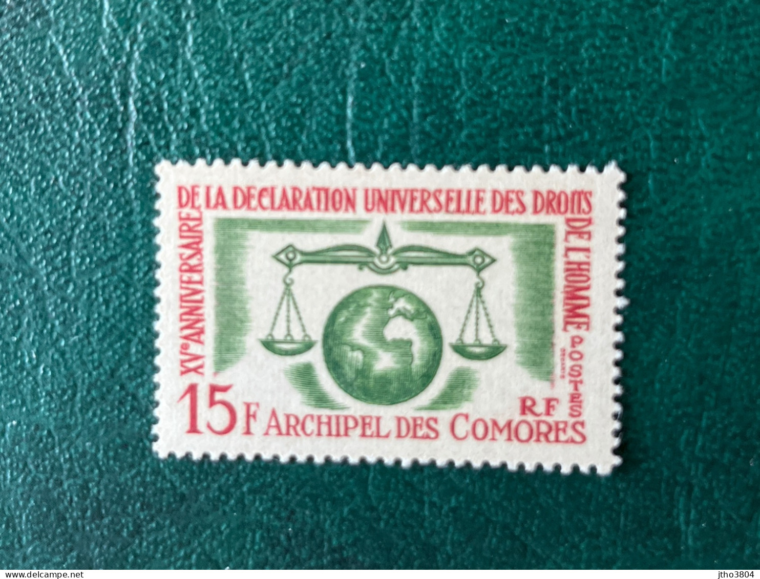 COMORES 1963 1 V Neuf ** MNH Mi 54 Déclaration Universelle Droits De L’homme  COMOROS KOMOREN - Nuovi