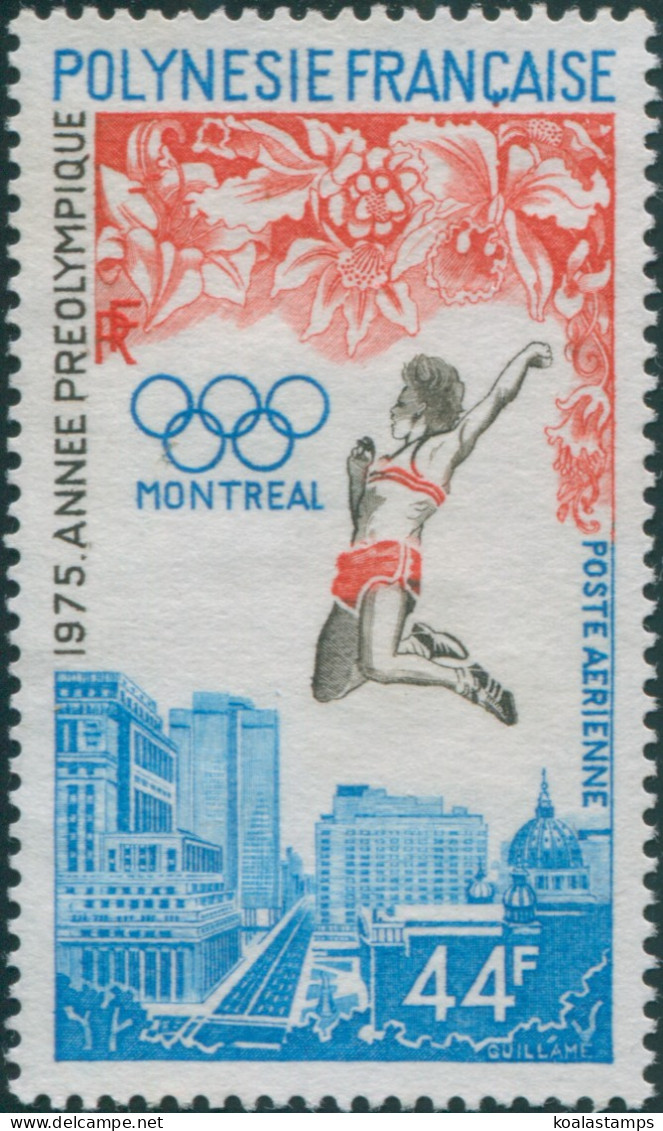 French Polynesia 1975 Sc#C120,SG203 44f Olympic Games Montreal MLH - Otros & Sin Clasificación