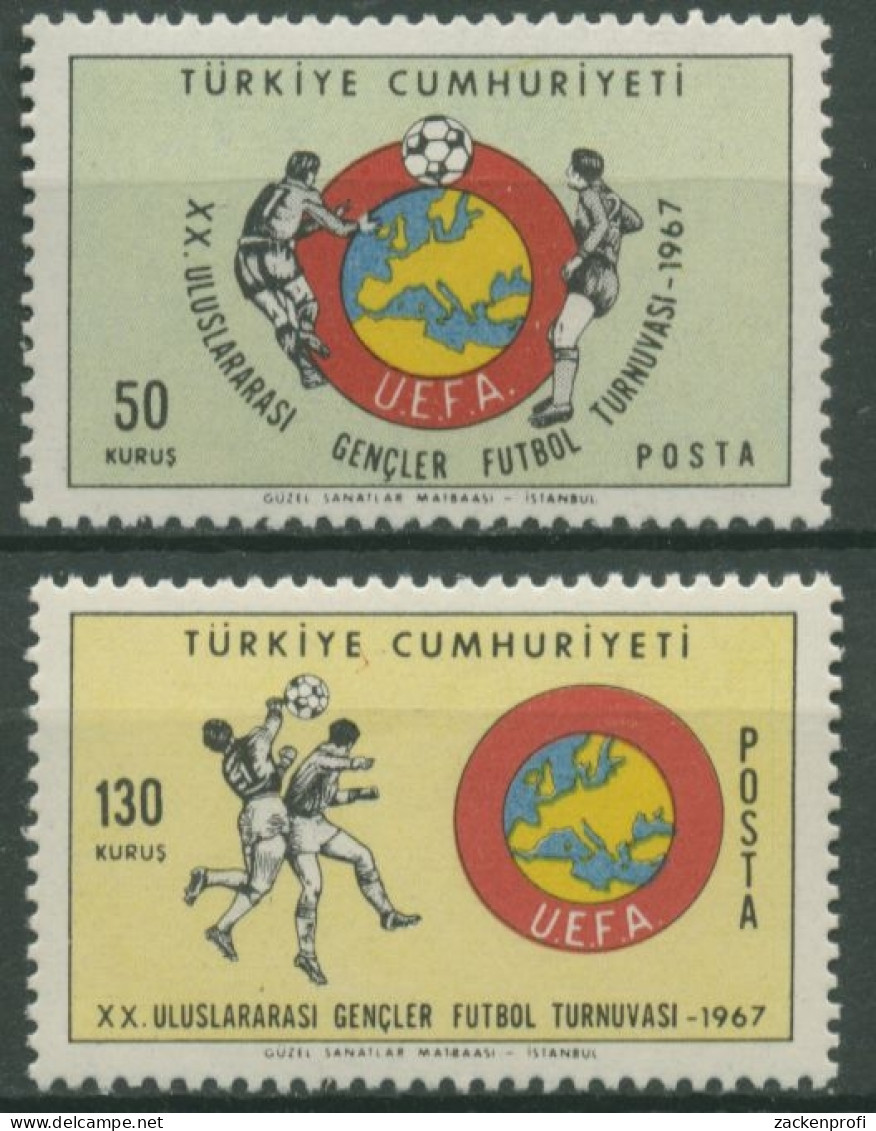 Türkei 1967 Internationales Jugend-Fussball-Turnier Der UEFA 2042/43 Postfrisch - Ongebruikt