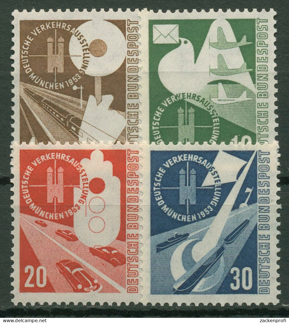 Bund 1953 Deutsche Verkehrsausstellung München 167/70 Postfrisch - Unused Stamps