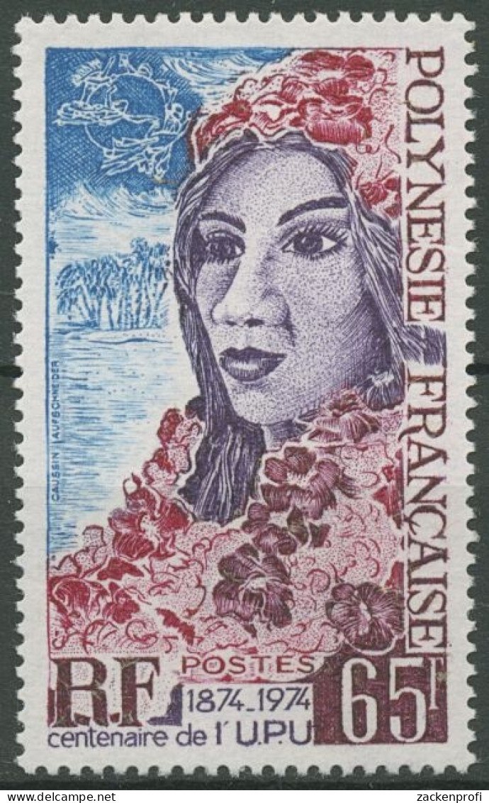 Französisch-Polynesien 1974 100 J. Weltpostverein UPU 186 Postfrisch - Ungebraucht