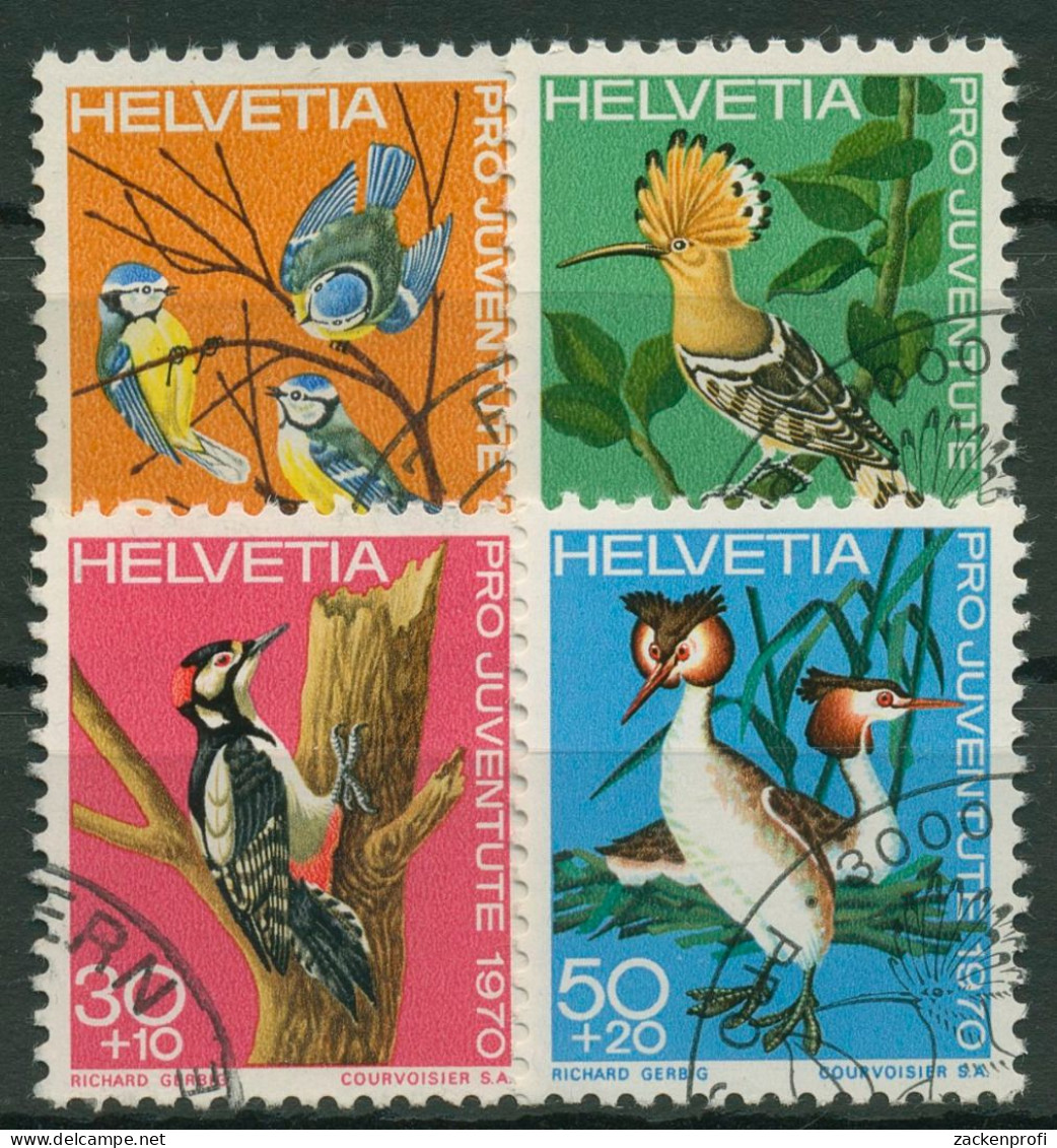 Schweiz 1970 Pro Juventute Tiere Vögel 936/39 Gestempelt - Gebruikt