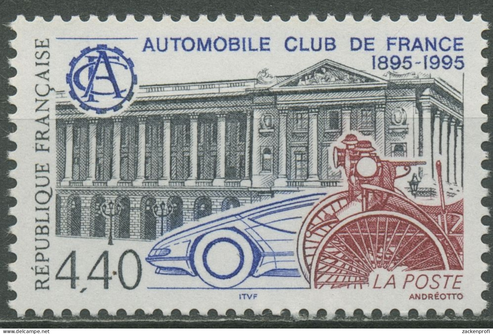 Frankreich 1995 Automobilclub ACF Peugeot 3116 Postfrisch - Unused Stamps