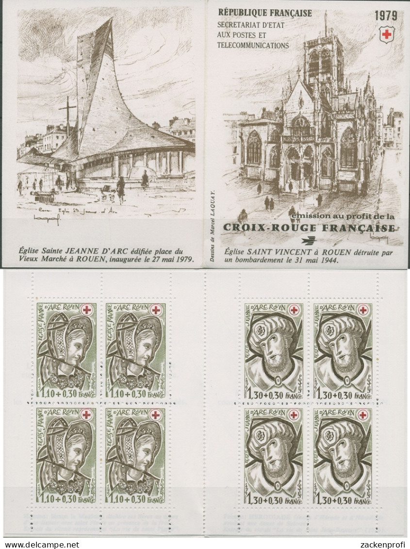 Frankreich 1979 Rotes Kreuz Markenheftchen 2183/84 MH Postfrisch (C96371) - Red Cross