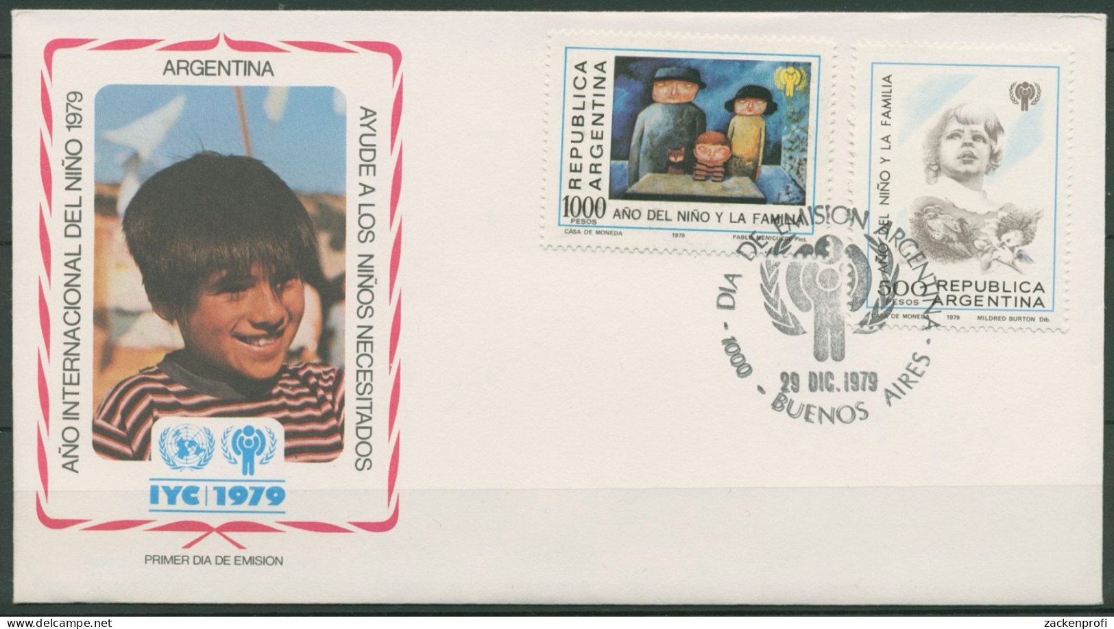 Argentinien 1979 Jahr Des Kindes Zeichnungen 1427/28 FDC (X99457) - FDC