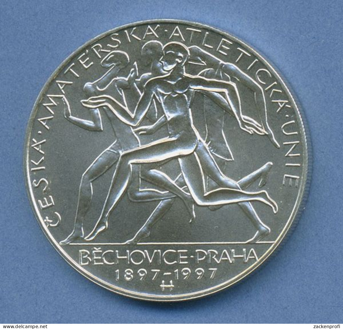 Tschechien 200 Korun 1997 Silber, Amateur Athletic Union, KM 28 Vz/st (m4204) - Tschechische Rep.