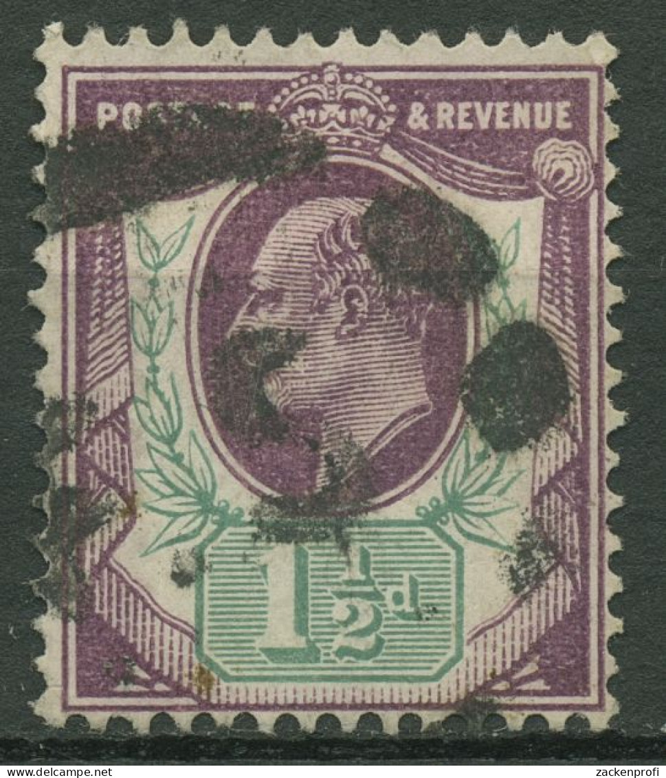 Großbritannien 1902 Köng Edward VII. 1 1/2 Pence, 105 Gestempelt - Used Stamps
