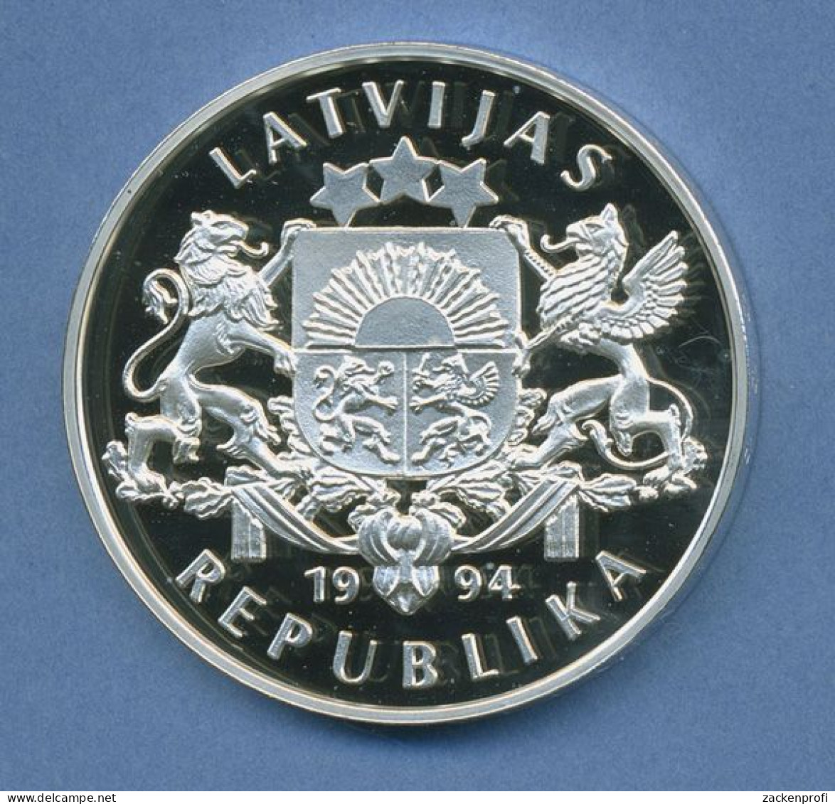 Lettland 10 Latu 1994, Silber, Olympia Sommerspiele'96 Atlanta, KM 24 PP (m4224) - Latvia