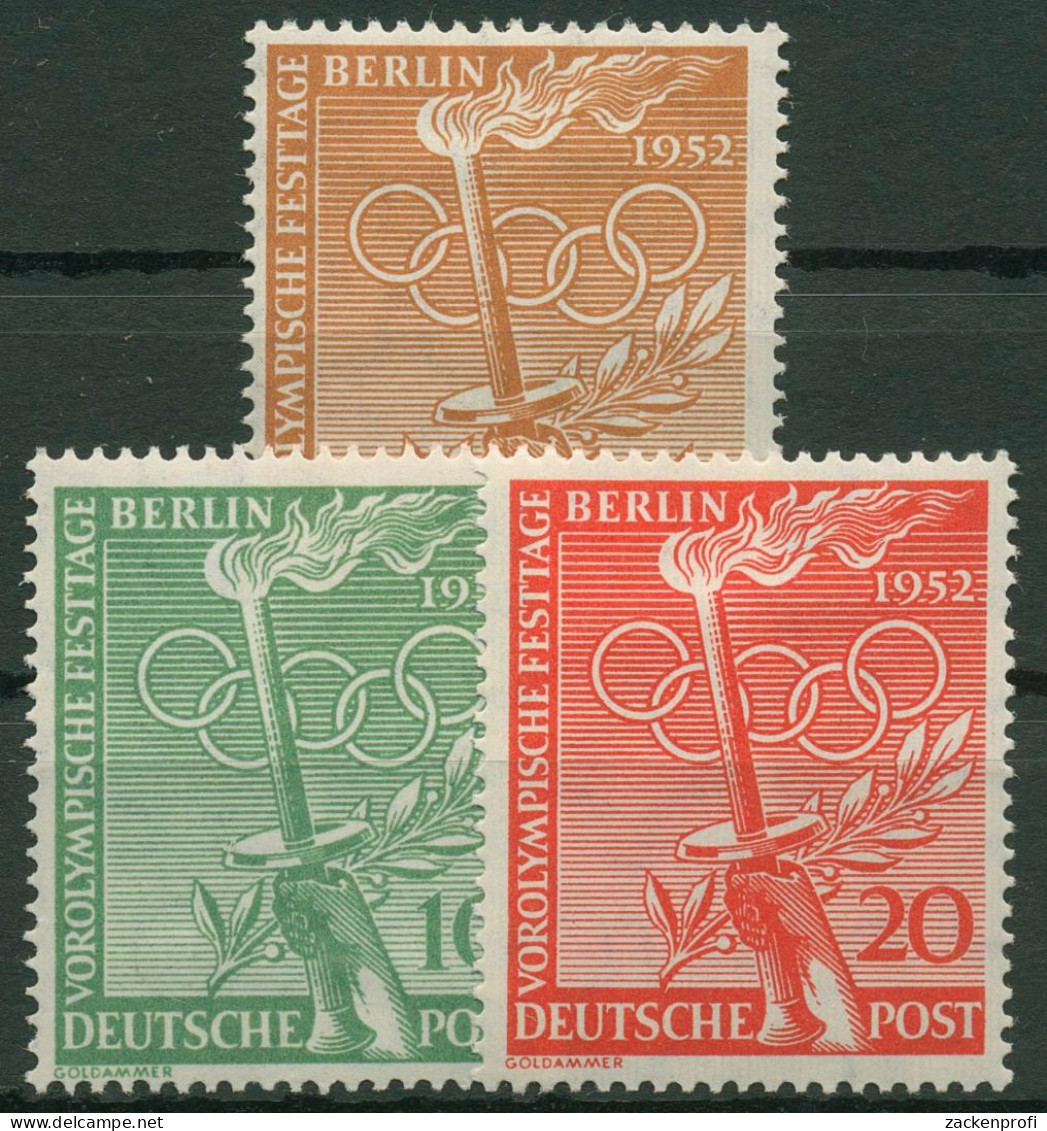 Berlin 1952 Vorolympische Festtage 88/90 Mit Falz - Unused Stamps