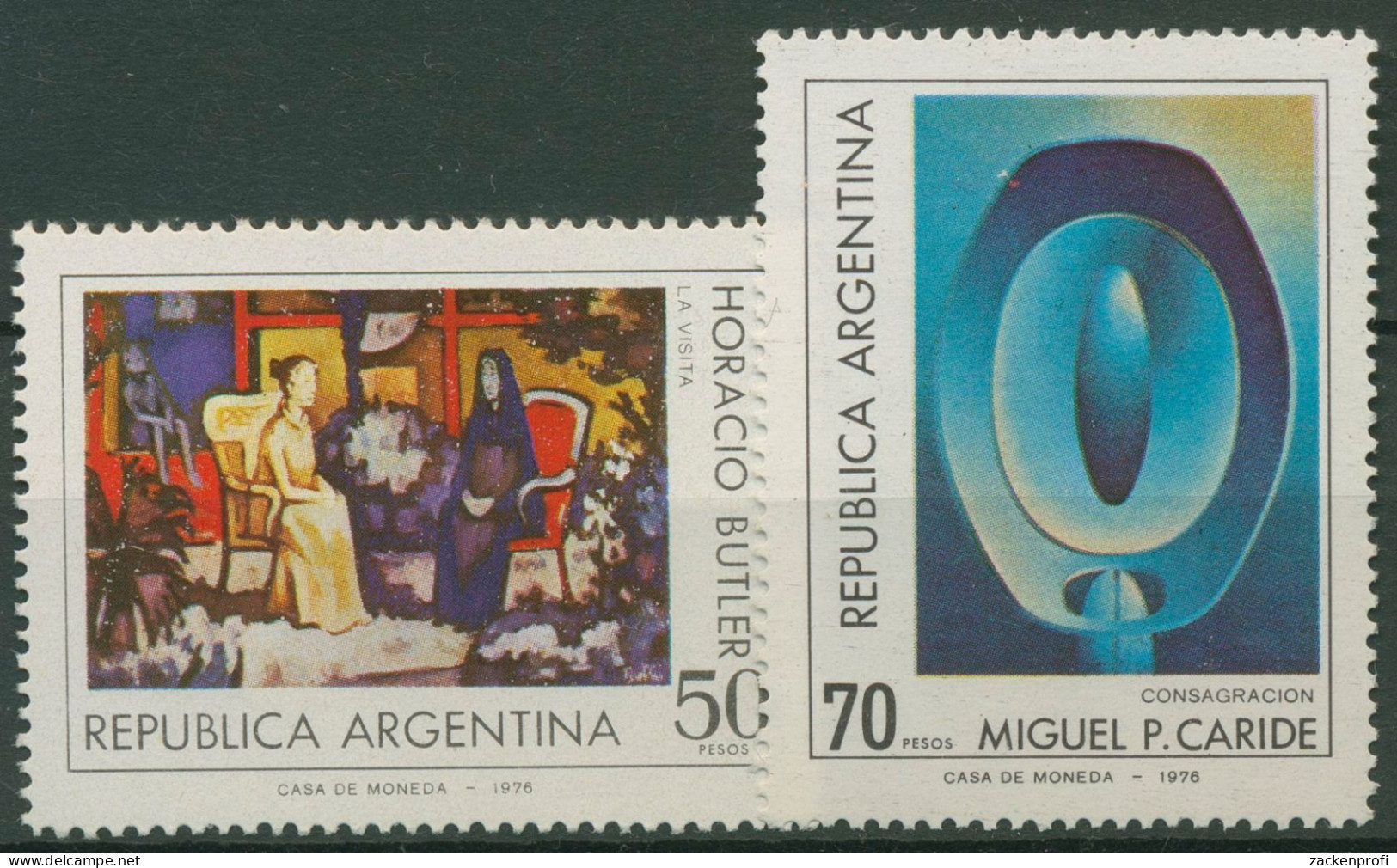 Argentinien 1977 Gemälde 1297/98 Postfrisch - Ungebraucht