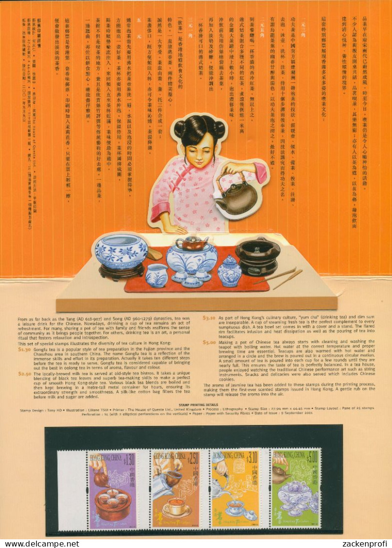 Hongkong 2001 Teekultur 998/01 Im Pop Up - Folder Postfrisch (X99454) - Ongebruikt