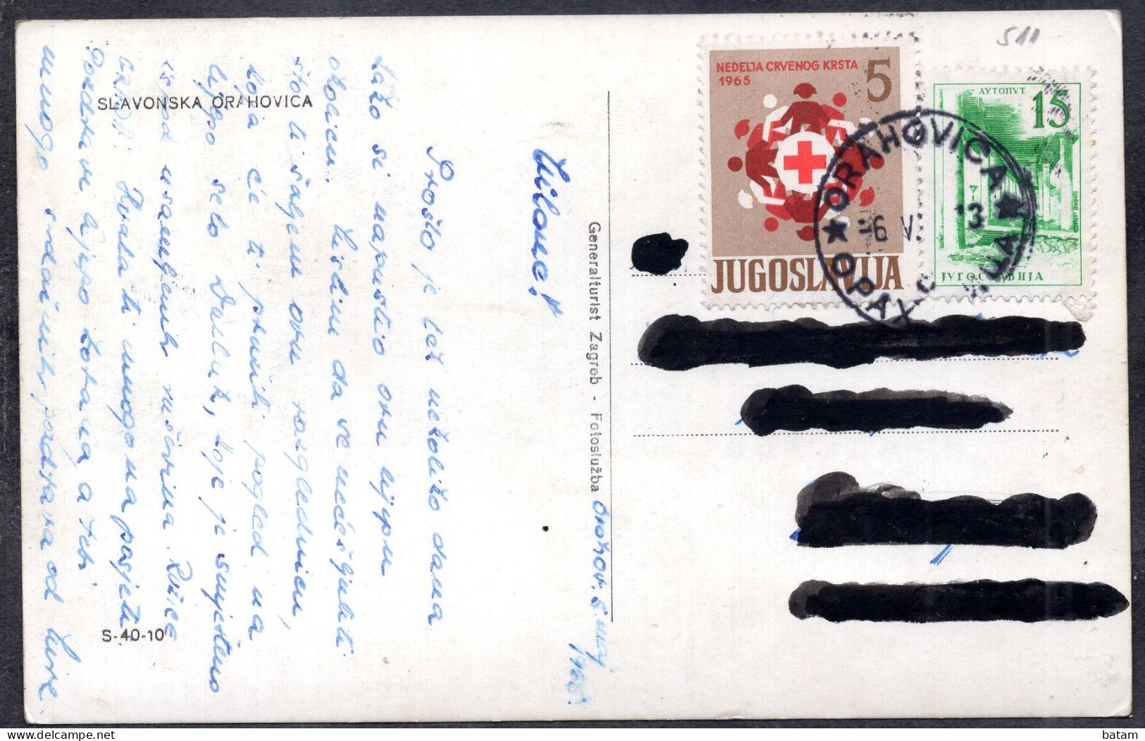 511 - Croatia - Slavonska Orahovica 1965 - Postcard - Croacia