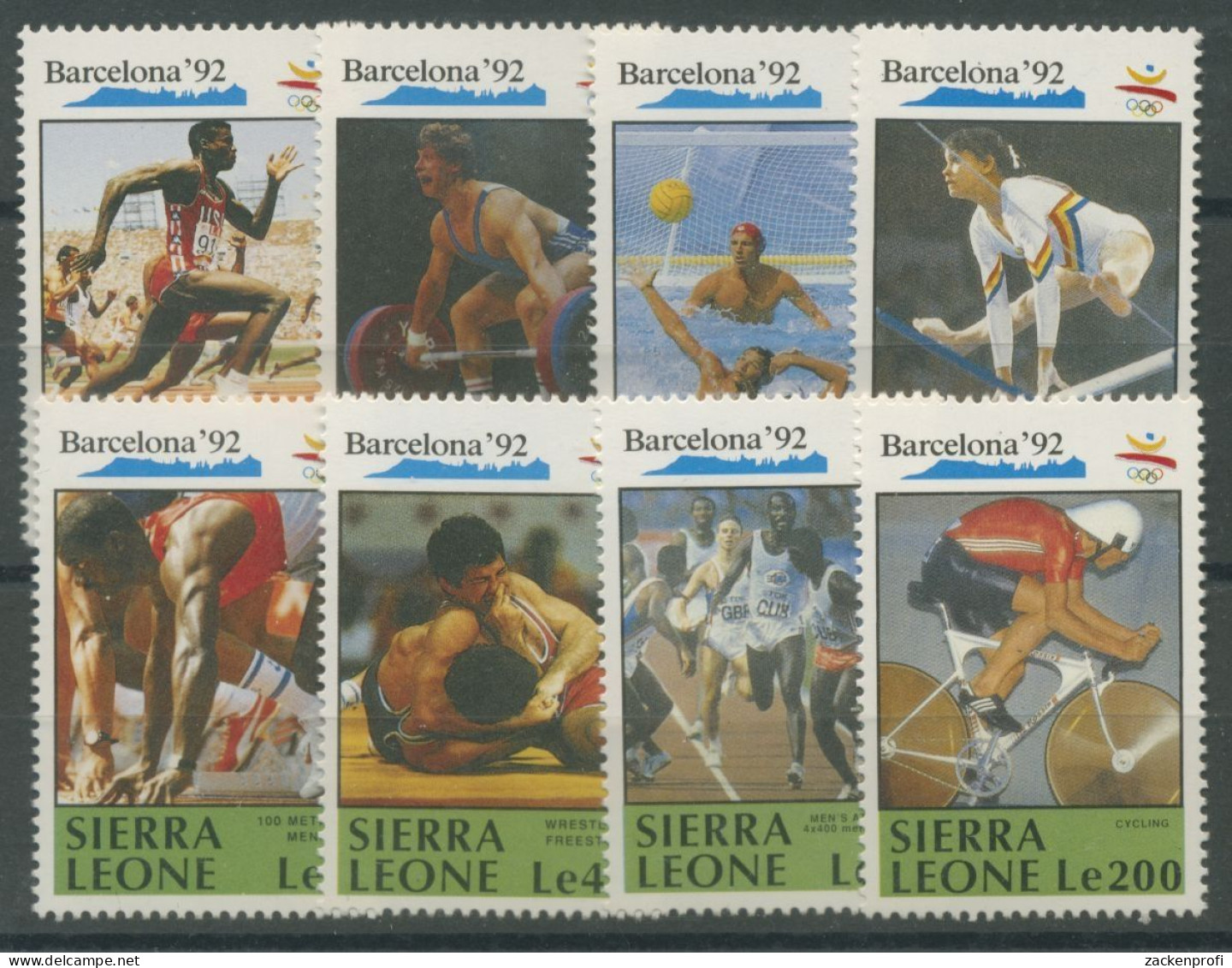 Sierra Leone 1990 Olympische Sommerspiele In Barcelona 1509/16 Postfrisch - Sierra Leona (1961-...)