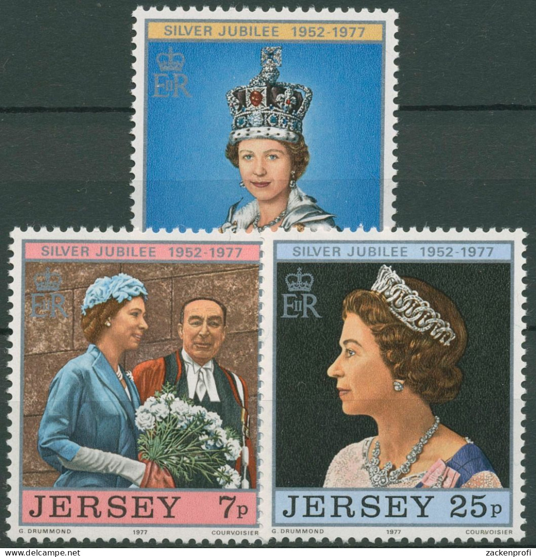 Jersey 1977 Königin Elisabeth II. 157/59 Postfrisch - Jersey