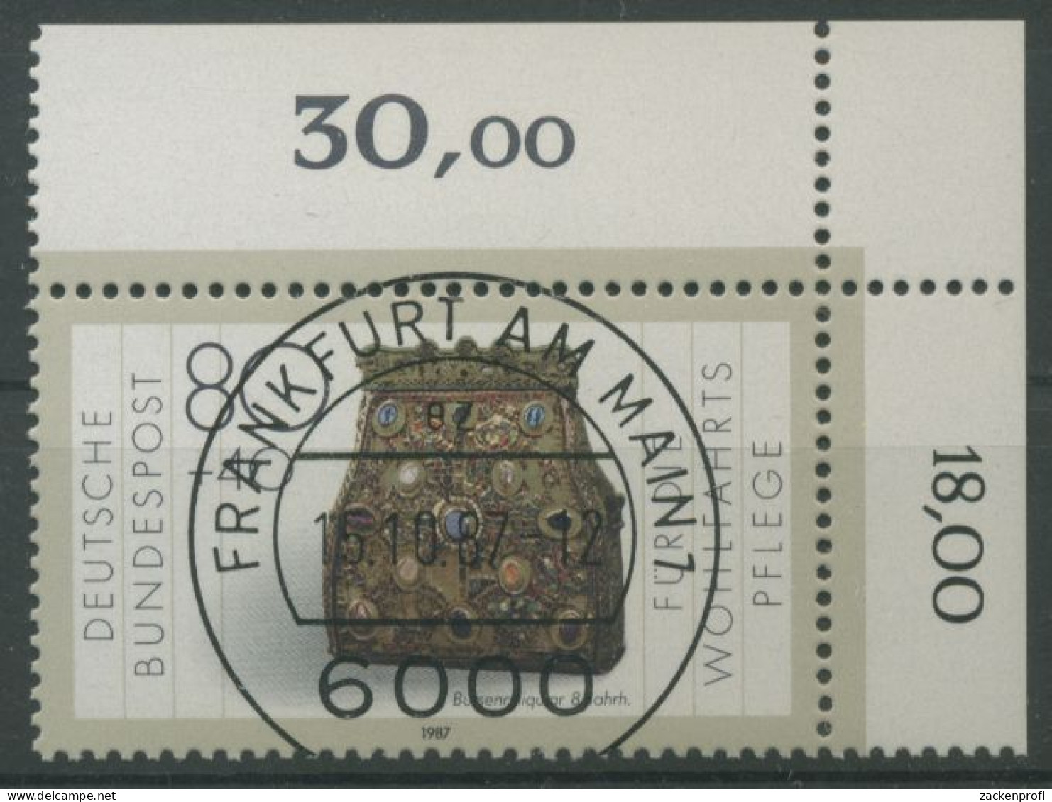 Bund 1987 Wohlfahrt: Gold- U. Silberschmiedekunst 1336 KBWZ Gestempelt - Gebraucht