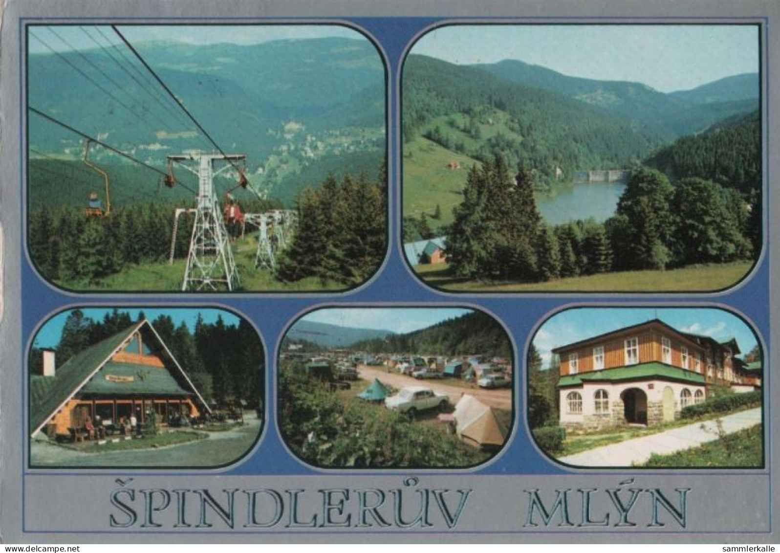 66577 - Tschechien - Spindlerov Mlyn - 5 Teilbilder - 1980 - Tschechische Republik