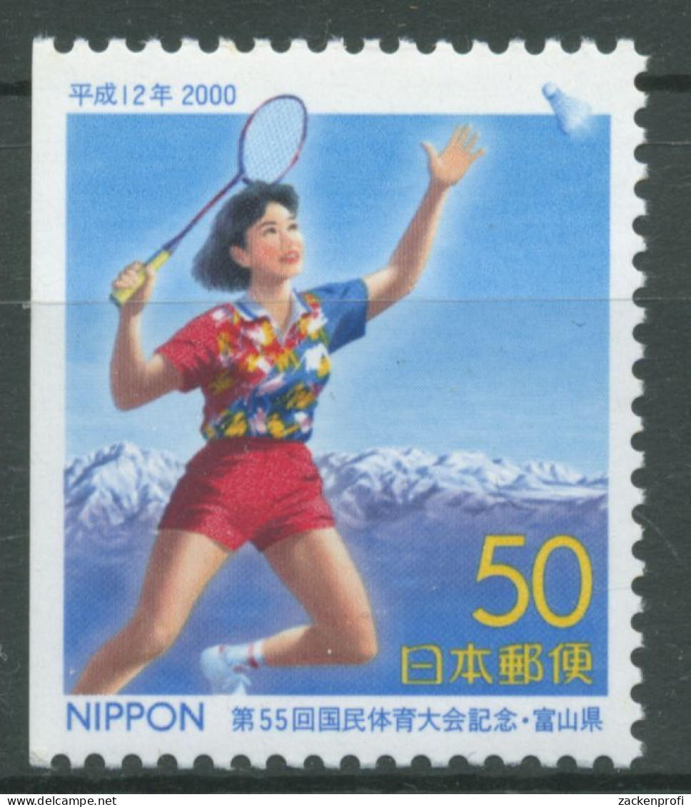 Japan 2000 Präfektur Toyama Badminton 3028 Dl Postfrisch - Unused Stamps
