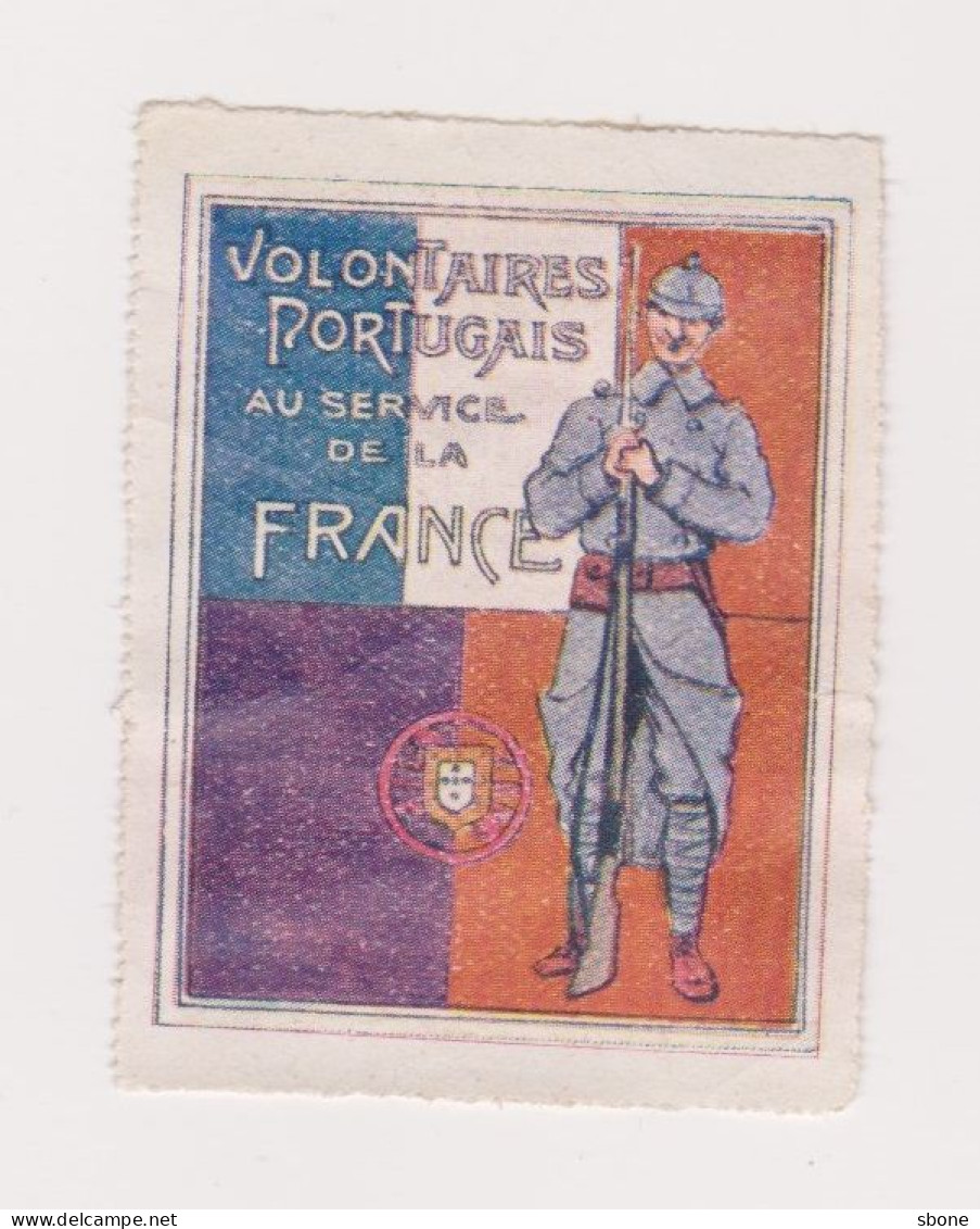 Vignette Militaire Delandre - Volontaires Portugais - Militärmarken