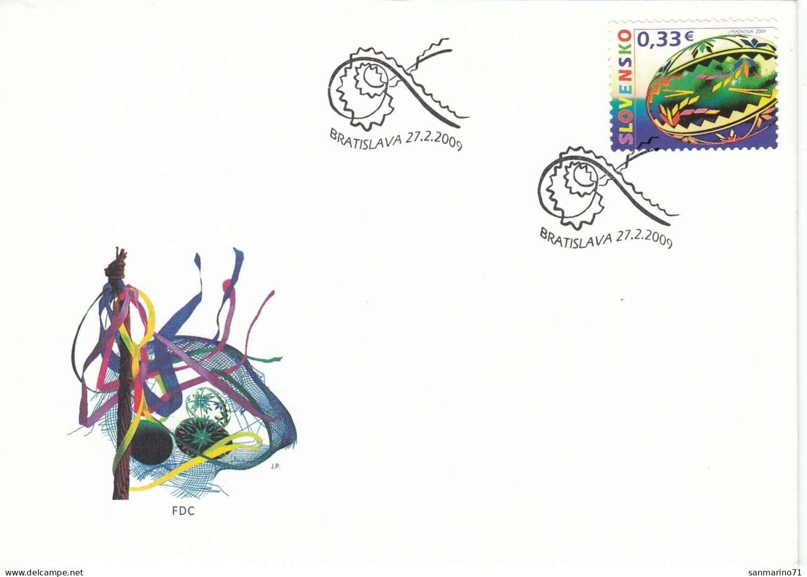 FDC SLOVAKIA 609 - FDC