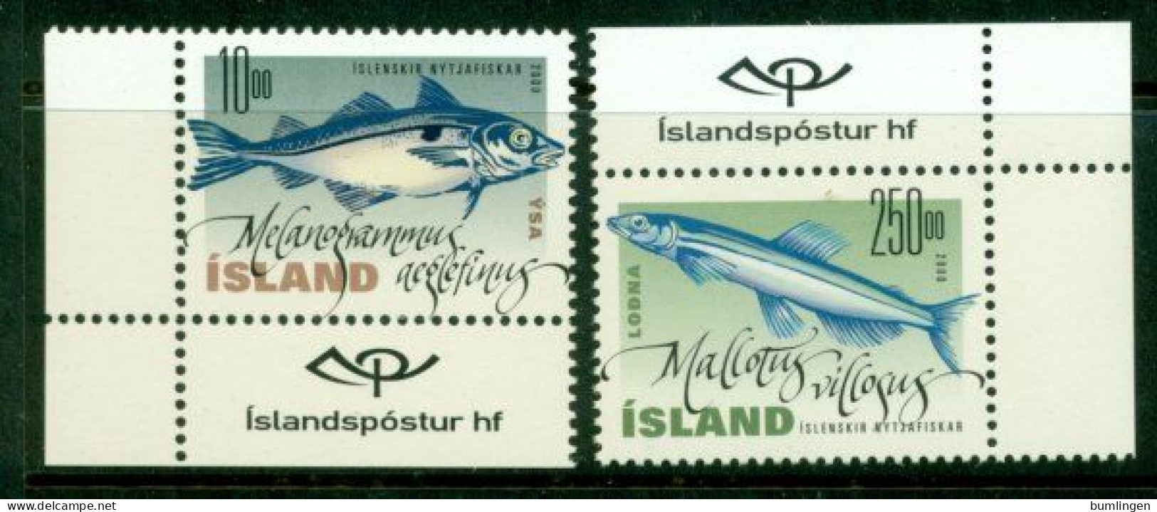 ICELAND 2000 Mi 960-61** Fishes [B601] - Peces