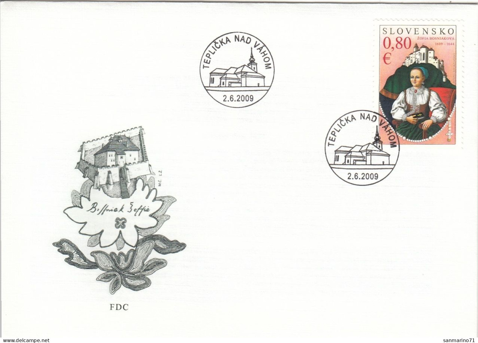 FDC SLOVAKIA 616 - FDC