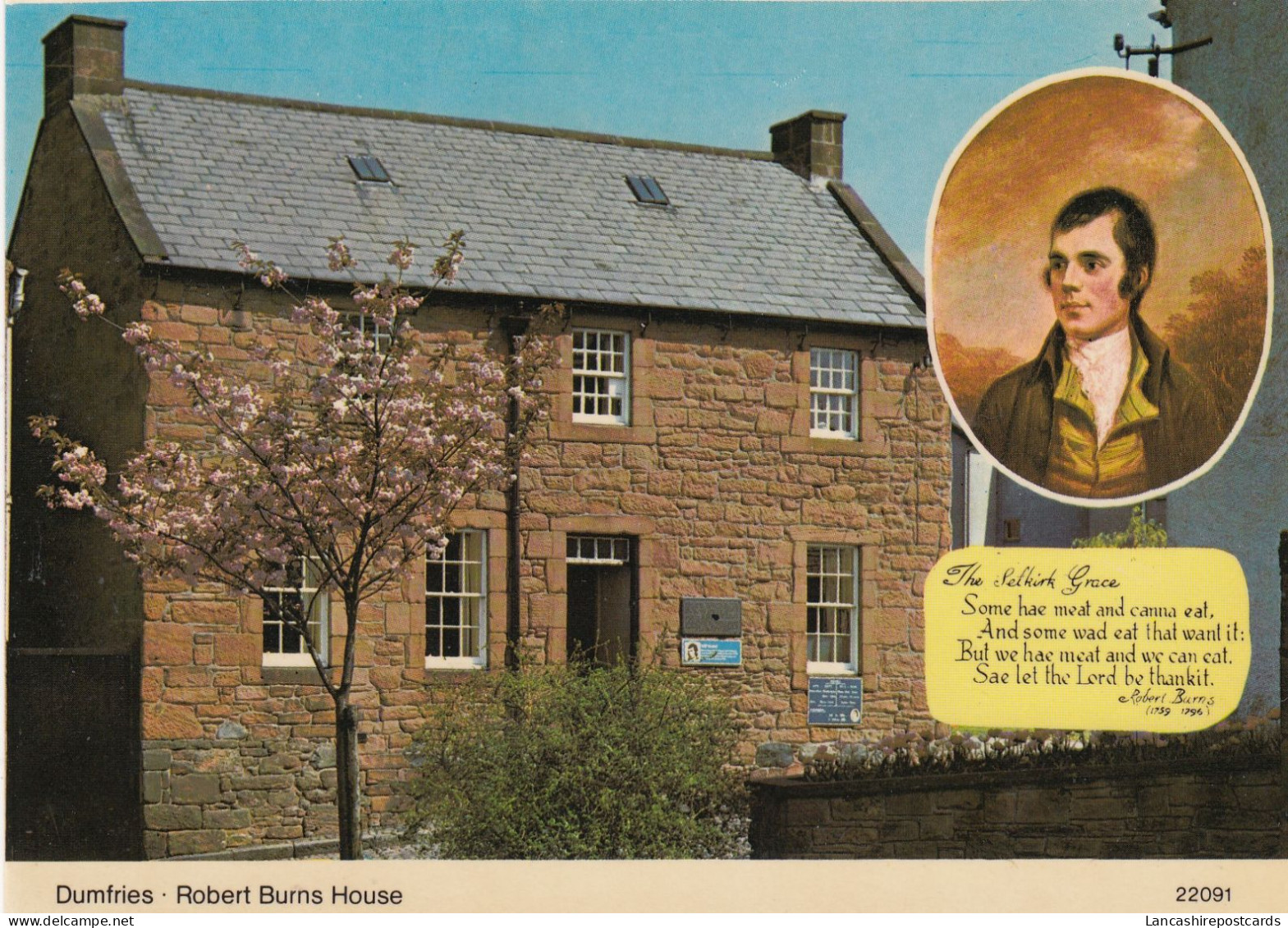 Postcard Dumfries Robert Burns House My Ref B26410 - Dumfriesshire