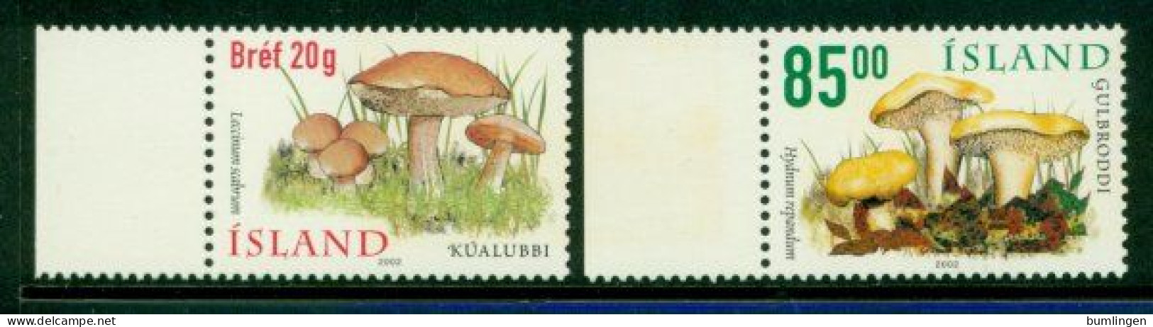 ICELAND 2002 Mi 1000-01** Mushrooms [B606] - Mushrooms