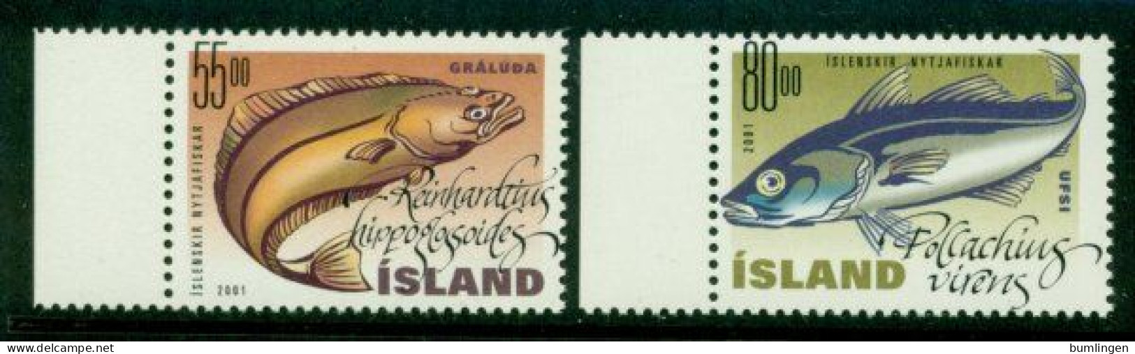 ICELAND 2001 Mi 971-72** Fishes [B612] - Peces