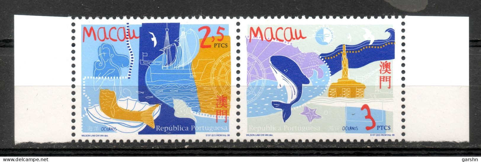 China Chine : (4) 1998 Macau Macao -  Année Internationale De L'océan SG1048/9** - Autres & Non Classés