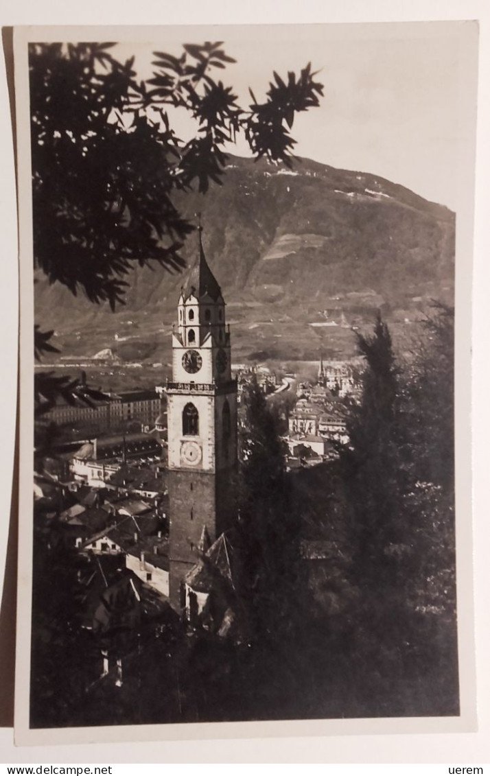 TRENTINO ALTO ADIGE BOLZANO MERANO COL DUOMO  Formato Piccolo Viaggiata 1937 Condizioni Buone - Merano