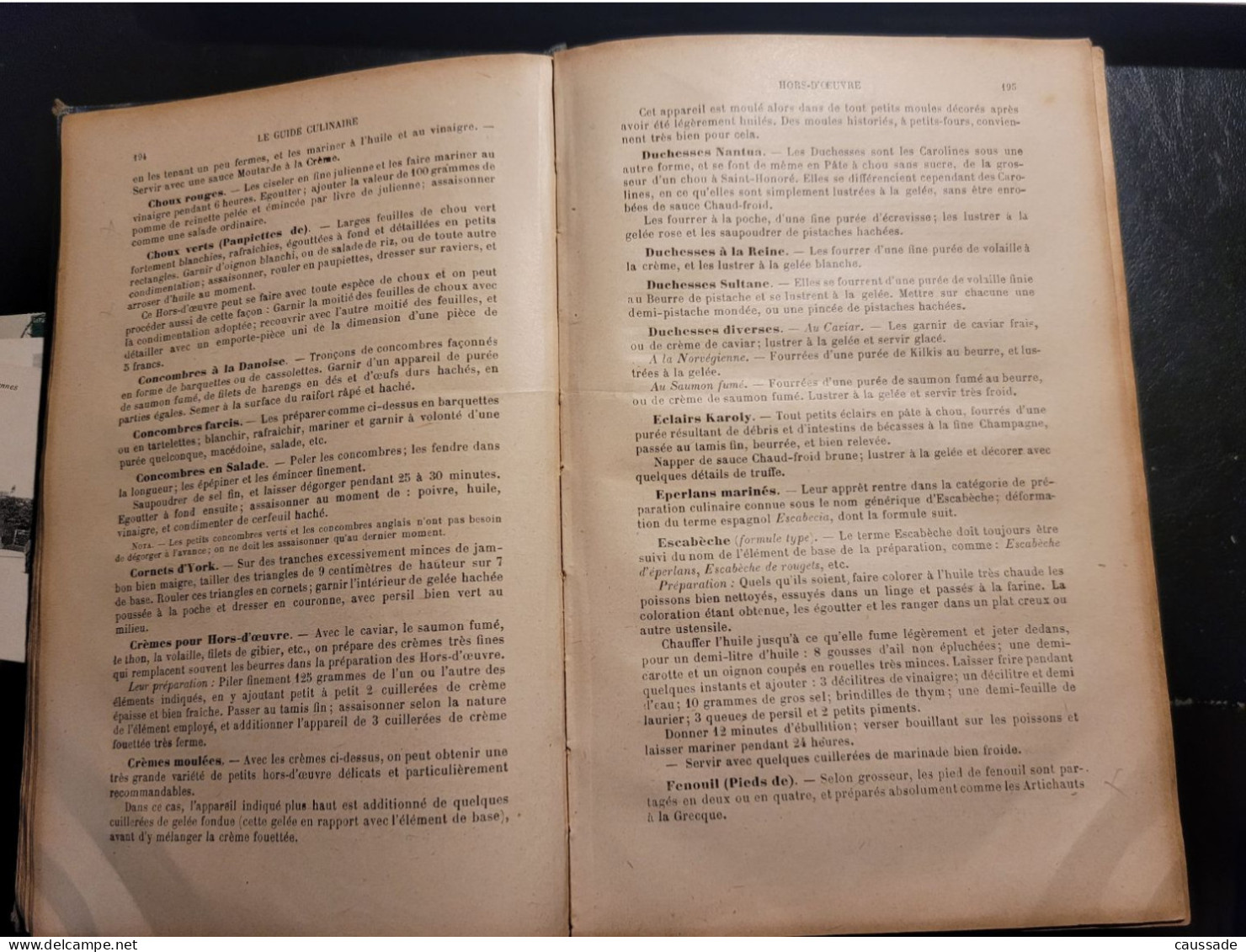 A. ESCOFFIER - 1921 - Le Guide Culinaire - Ernest FLAMMARION, éditeur - Gastronomie