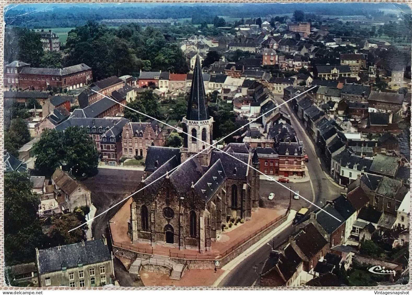 LE ROEULX Vue Panoramique Aérienne CP Photo CIM édit Goba - Le Roeulx