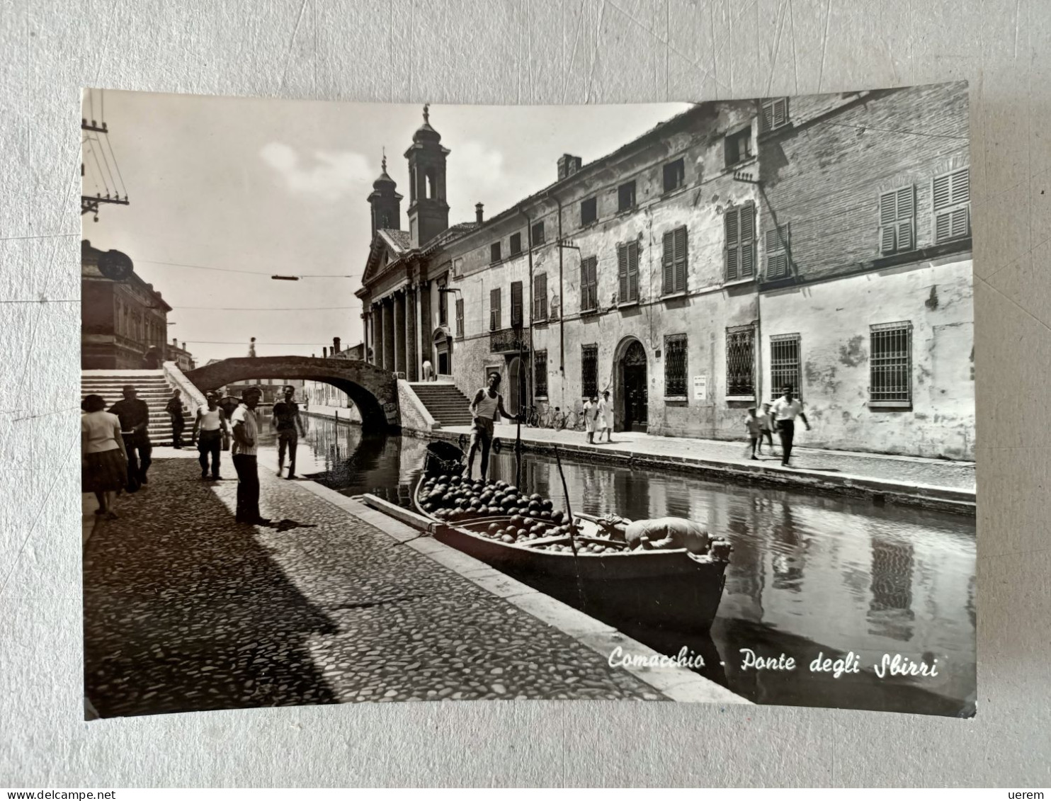 EMILIA ROMAGNA FERRARA COMACCHIO PONTE DEGLI SBIRRI Formato Grande Viaggiata 1965 Bella Animazione Con Persone E Barca D - Ferrara