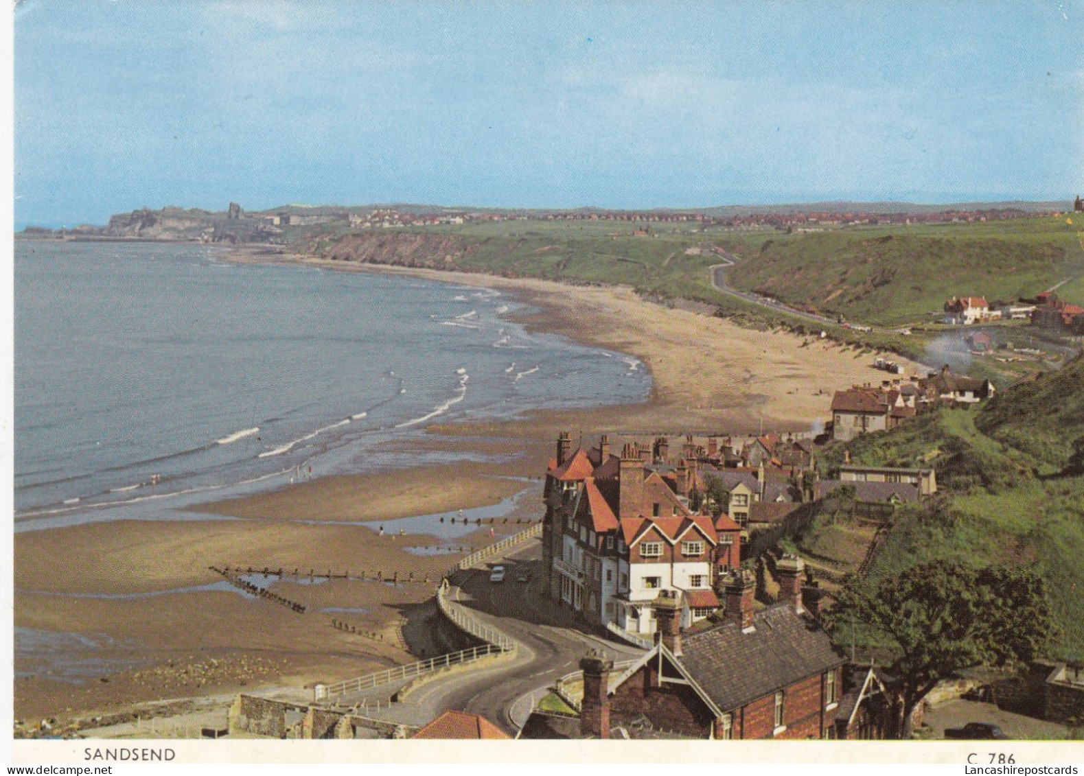 Postcard Sandsend [ & Whitby ] Yorkshire My Ref B26413 - Whitby