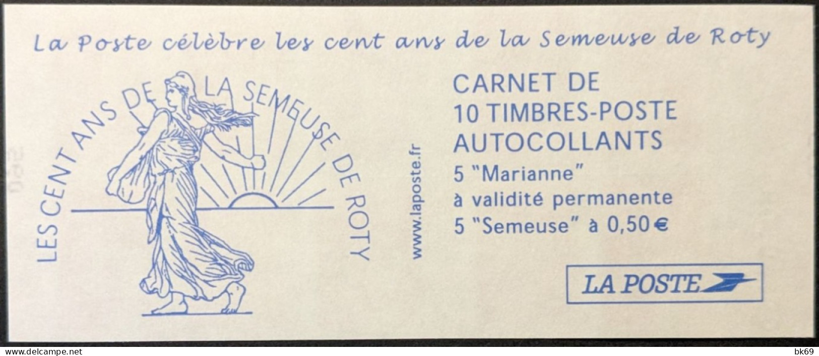 1511 Semeuse Roty Daté 09-10-03 N° D'ordre Doublé - Modern : 1959-...