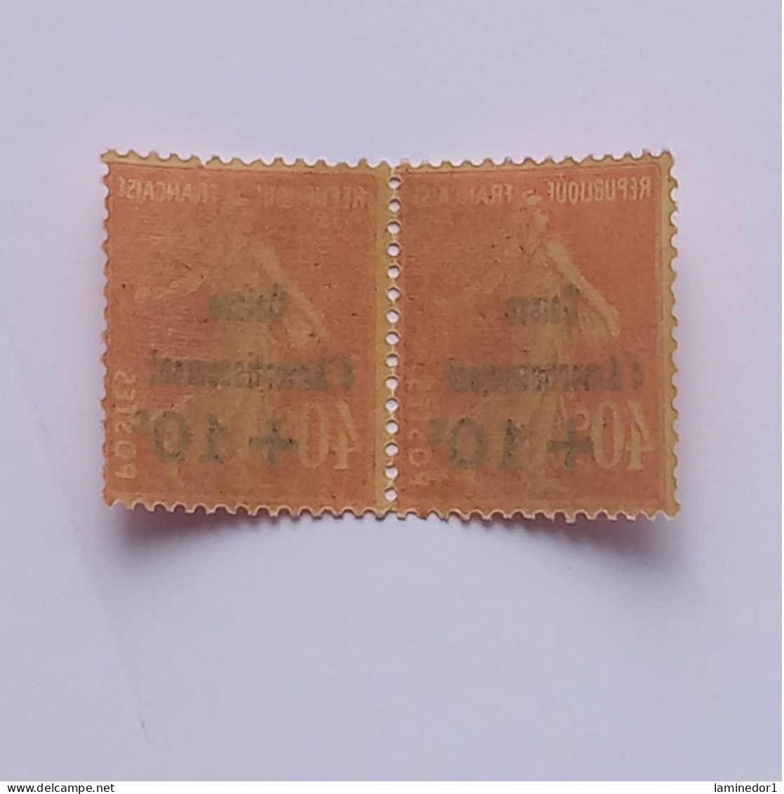 Paire De Timbres Au Profit De La Caisse D'amortissement, 1928, - Unused Stamps