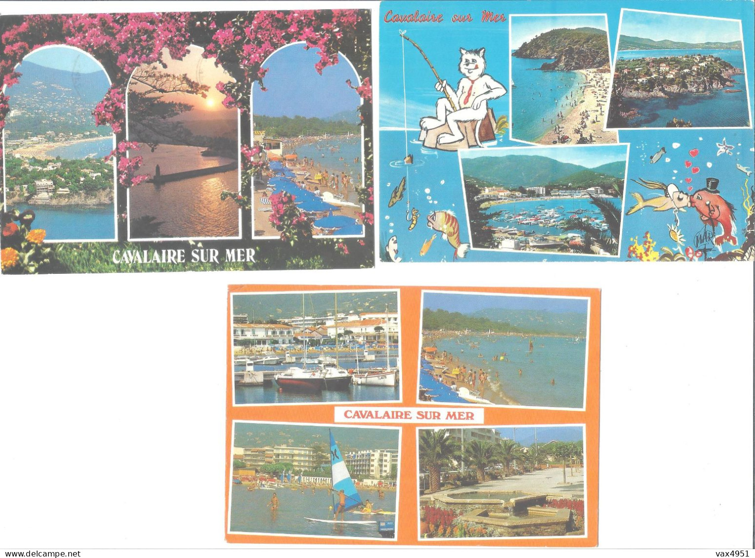 CAVALAIRE  SUR MER LOT DE 3 CARTES            ****       A  SAISIR  **** - Cavalaire-sur-Mer