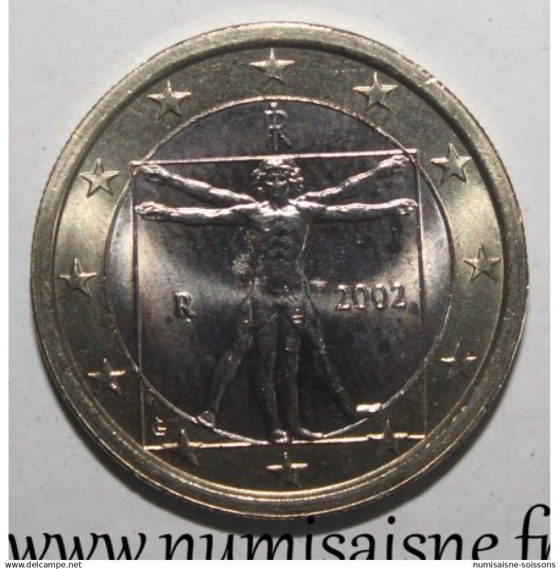 ITALIE - KM 216 - 1 EURO 2002 - L'HOMME DE VITRUVE - SPL - Italia