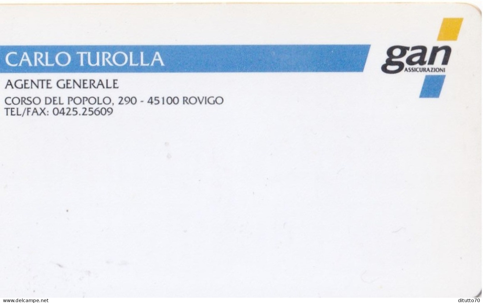 Calendarietto - GAN - Assicurazioni - Rovigo - Anno 1997 - Formato Piccolo : 1991-00